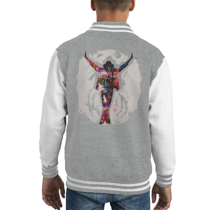 Sidney Maurer Original Portrait Of Michael Jackson This Is It Kids Varsity Jacket - Kids Boys Varsity Jacket