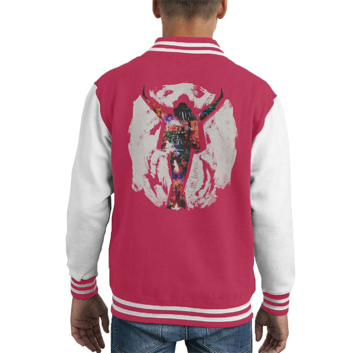 Sidney Maurer Original Portrait Of Michael Jackson This Is It Kids Varsity Jacket - Kids Boys Varsity Jacket