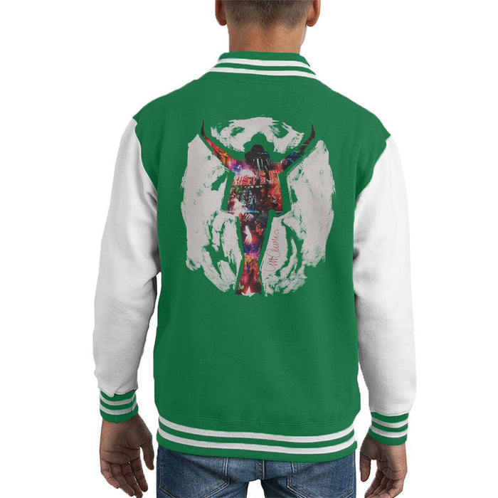 Sidney Maurer Original Portrait Of Michael Jackson This Is It Kids Varsity Jacket - Kids Boys Varsity Jacket