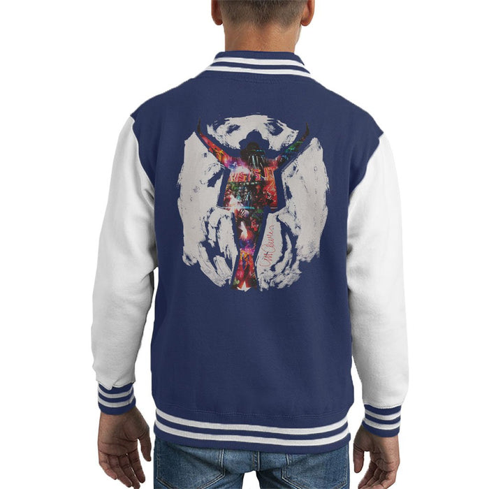 Sidney Maurer Original Portrait Of Michael Jackson This Is It Kids Varsity Jacket - Kids Boys Varsity Jacket