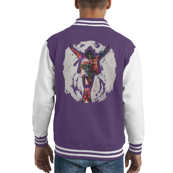 Sidney Maurer Original Portrait Of Michael Jackson This Is It Kids Varsity Jacket - Kids Boys Varsity Jacket