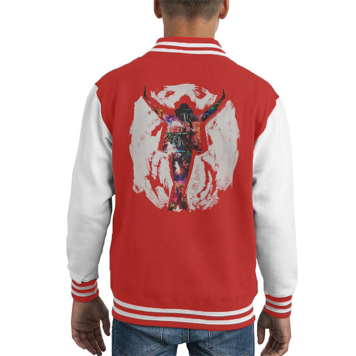 Sidney Maurer Original Portrait Of Michael Jackson This Is It Kids Varsity Jacket - Kids Boys Varsity Jacket