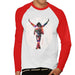 Sidney Maurer Original Portrait Of Michael Jackson This Is It Mens Baseball Long Sleeved T-Shirt - Mens Baseball Long Sleeved T-Shirt