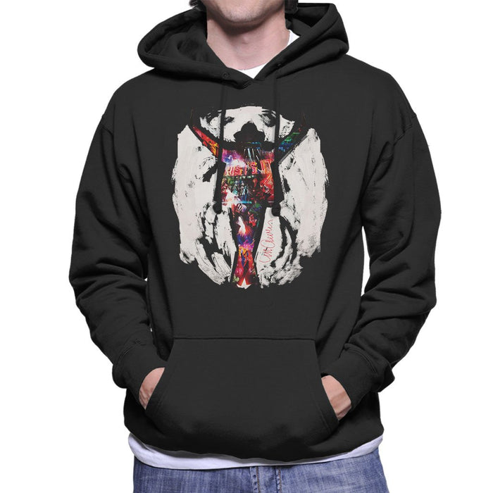 Sidney Maurer Original Portrait Of Michael Jackson This Is It Mens Hooded Sweatshirt - Mens Hooded Sweatshirt