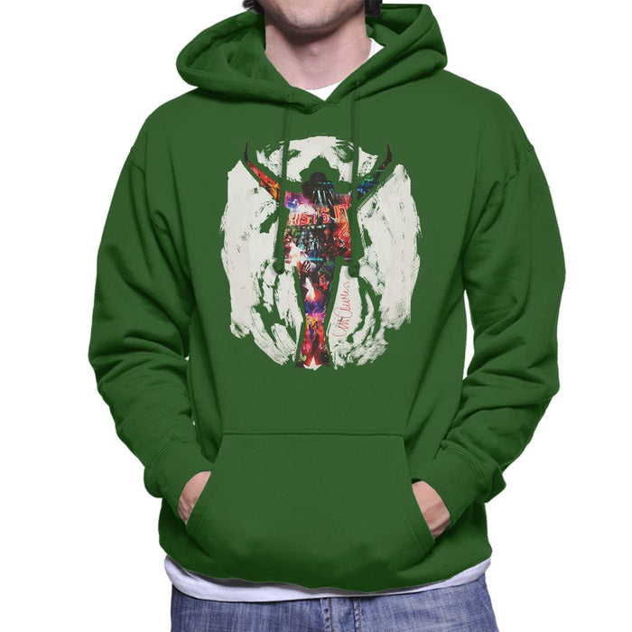 Sidney Maurer Original Portrait Of Michael Jackson This Is It Mens Hooded Sweatshirt - Mens Hooded Sweatshirt