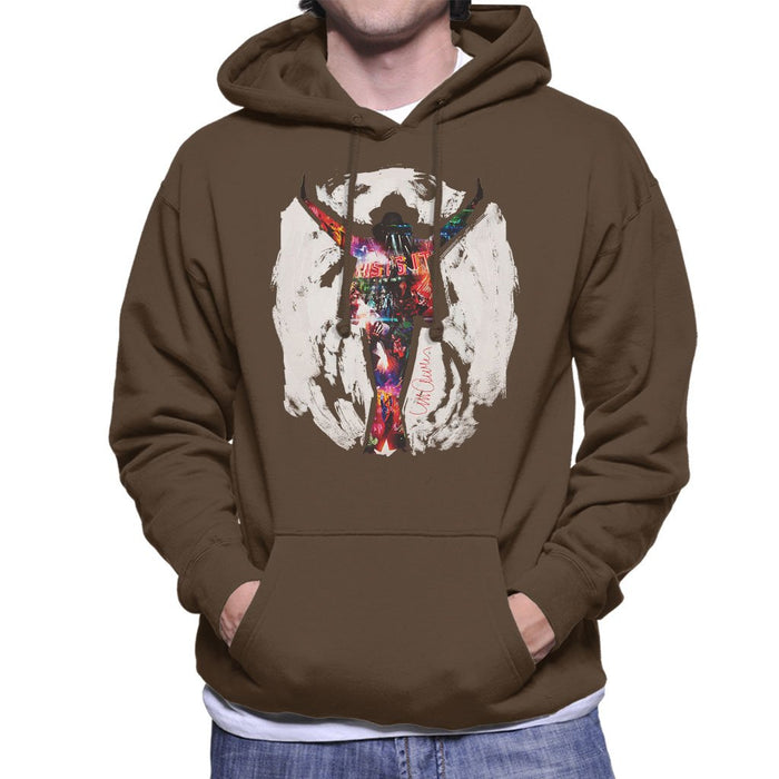 Sidney Maurer Original Portrait Of Michael Jackson This Is It Mens Hooded Sweatshirt - Mens Hooded Sweatshirt