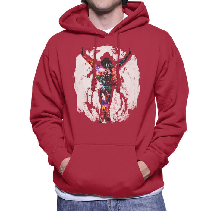 Sidney Maurer Original Portrait Of Michael Jackson This Is It Mens Hooded Sweatshirt - Mens Hooded Sweatshirt