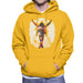 Sidney Maurer Original Portrait Of Michael Jackson This Is It Mens Hooded Sweatshirt - Small / Gold - Mens Hooded Sweatshirt