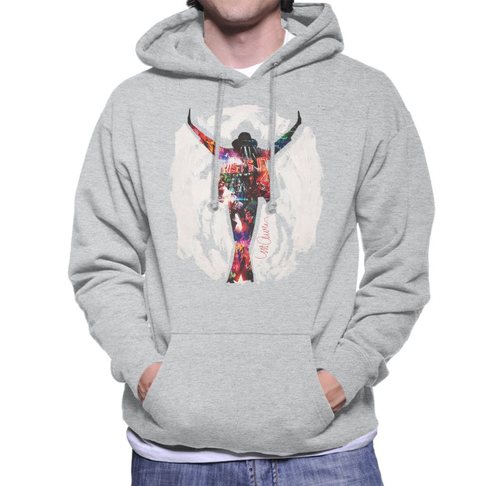 Sidney Maurer Original Portrait Of Michael Jackson This Is It Mens Hooded Sweatshirt - Mens Hooded Sweatshirt