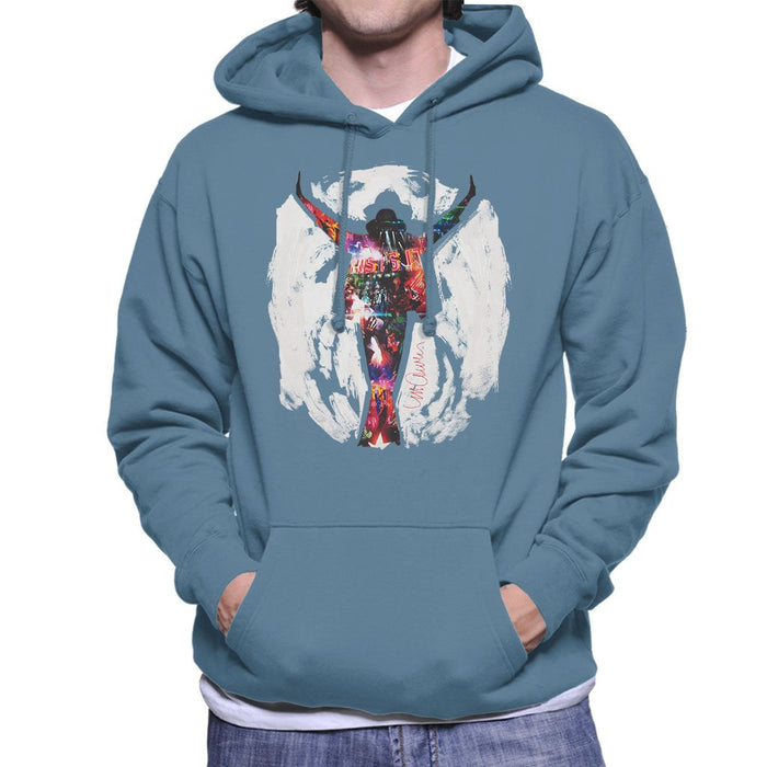 Sidney Maurer Original Portrait Of Michael Jackson This Is It Mens Hooded Sweatshirt - Mens Hooded Sweatshirt