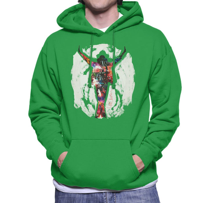 Sidney Maurer Original Portrait Of Michael Jackson This Is It Mens Hooded Sweatshirt - Mens Hooded Sweatshirt