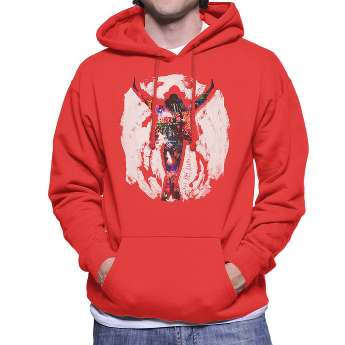 Sidney Maurer Original Portrait Of Michael Jackson This Is It Mens Hooded Sweatshirt - Mens Hooded Sweatshirt