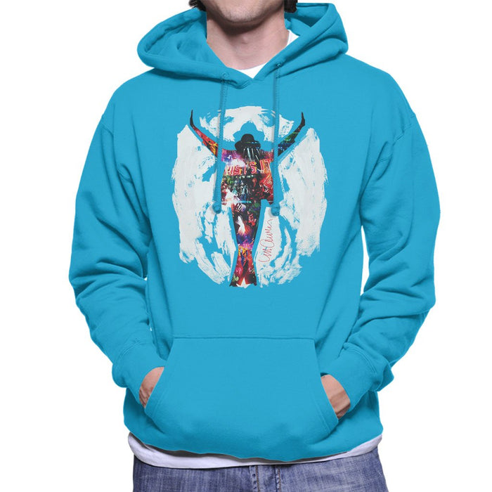 Sidney Maurer Original Portrait Of Michael Jackson This Is It Mens Hooded Sweatshirt - Mens Hooded Sweatshirt