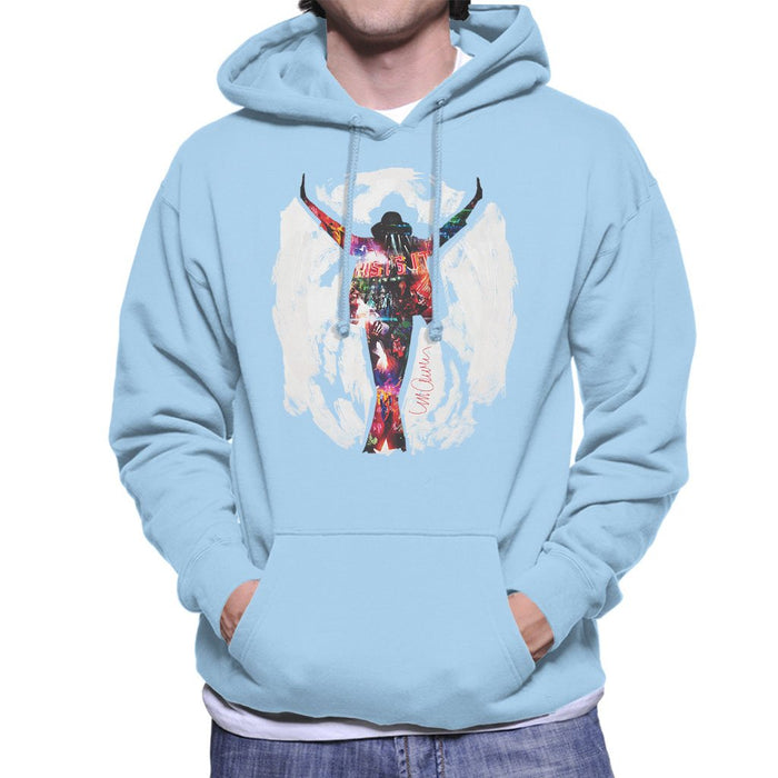 Sidney Maurer Original Portrait Of Michael Jackson This Is It Mens Hooded Sweatshirt - Mens Hooded Sweatshirt