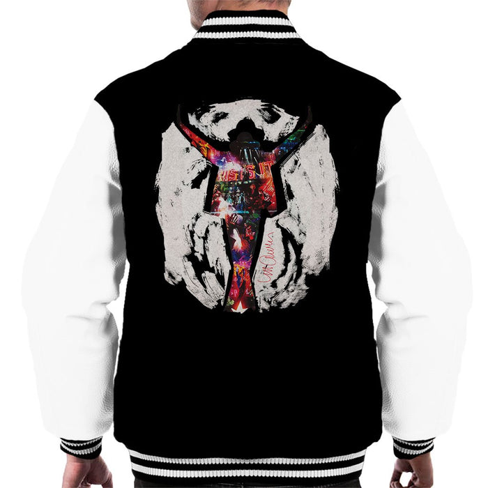 Sidney Maurer Original Portrait Of Michael Jackson This Is It Mens Varsity Jacket - Mens Varsity Jacket
