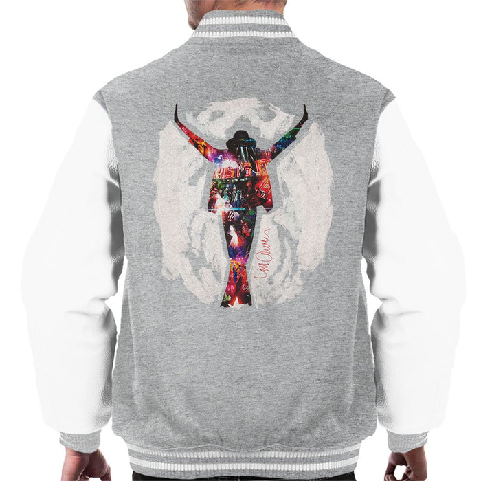 Sidney Maurer Original Portrait Of Michael Jackson This Is It Mens Varsity Jacket - Mens Varsity Jacket
