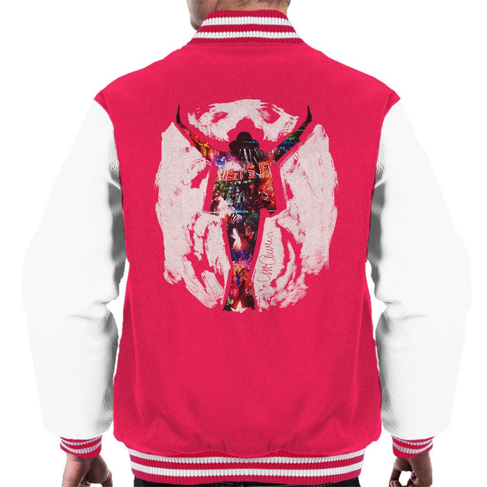 Sidney Maurer Original Portrait Of Michael Jackson This Is It Mens Varsity Jacket - Mens Varsity Jacket