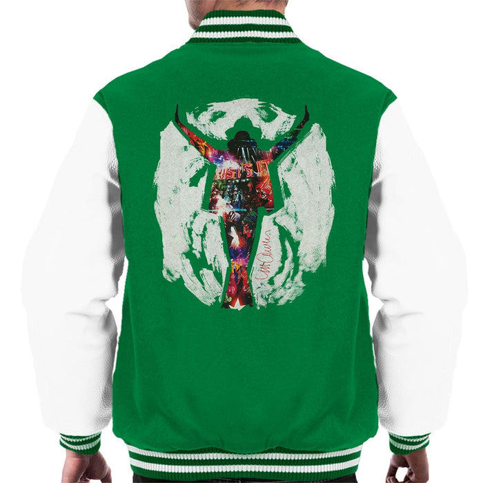 Sidney Maurer Original Portrait Of Michael Jackson This Is It Mens Varsity Jacket - Mens Varsity Jacket