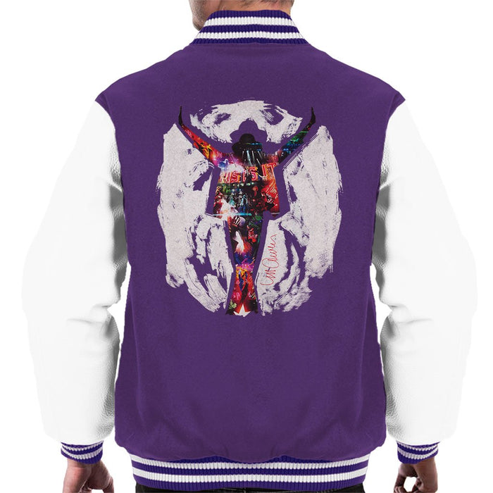 Sidney Maurer Original Portrait Of Michael Jackson This Is It Mens Varsity Jacket - Mens Varsity Jacket