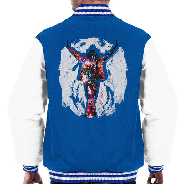 Sidney Maurer Original Portrait Of Michael Jackson This Is It Mens Varsity Jacket - Mens Varsity Jacket
