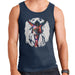 Sidney Maurer Original Portrait Of Michael Jackson This Is It Mens Vest - Small / Navy Blue - Mens Vest