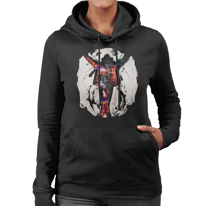 Sidney Maurer Original Portrait Of Michael Jackson This Is It Womens Hooded Sweatshirt - Womens Hooded Sweatshirt