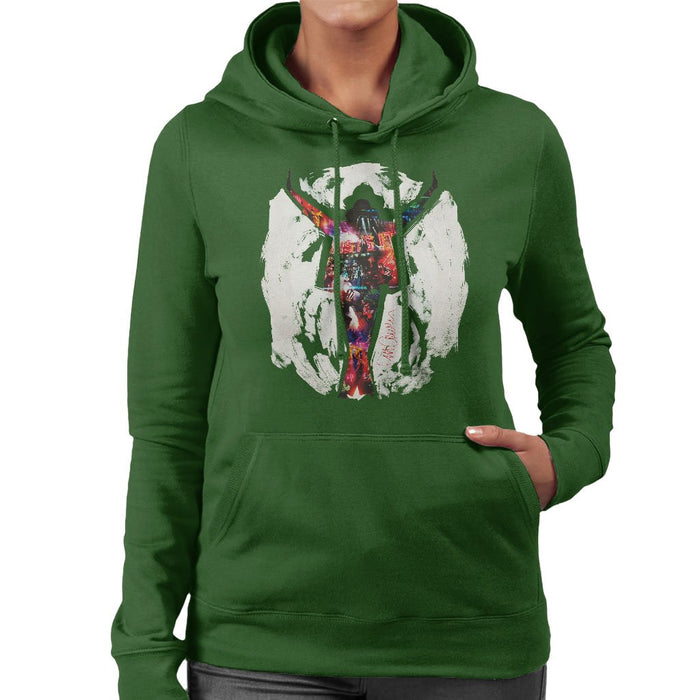 Sidney Maurer Original Portrait Of Michael Jackson This Is It Womens Hooded Sweatshirt - Womens Hooded Sweatshirt