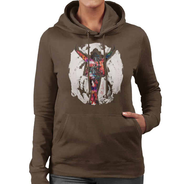 Sidney Maurer Original Portrait Of Michael Jackson This Is It Womens Hooded Sweatshirt - Womens Hooded Sweatshirt
