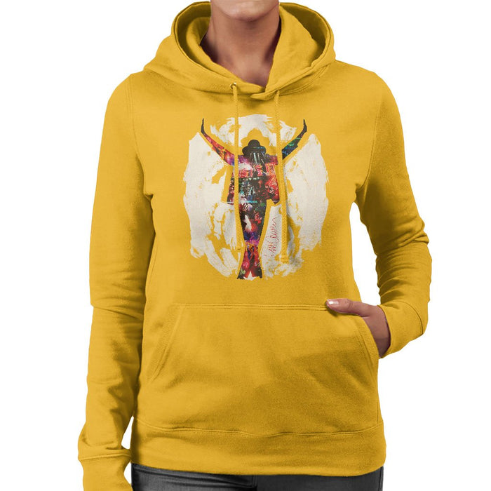 Sidney Maurer Original Portrait Of Michael Jackson This Is It Womens Hooded Sweatshirt - Womens Hooded Sweatshirt