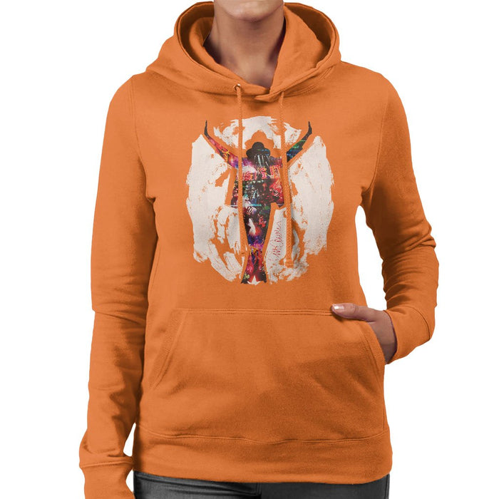 Sidney Maurer Original Portrait Of Michael Jackson This Is It Womens Hooded Sweatshirt - Womens Hooded Sweatshirt