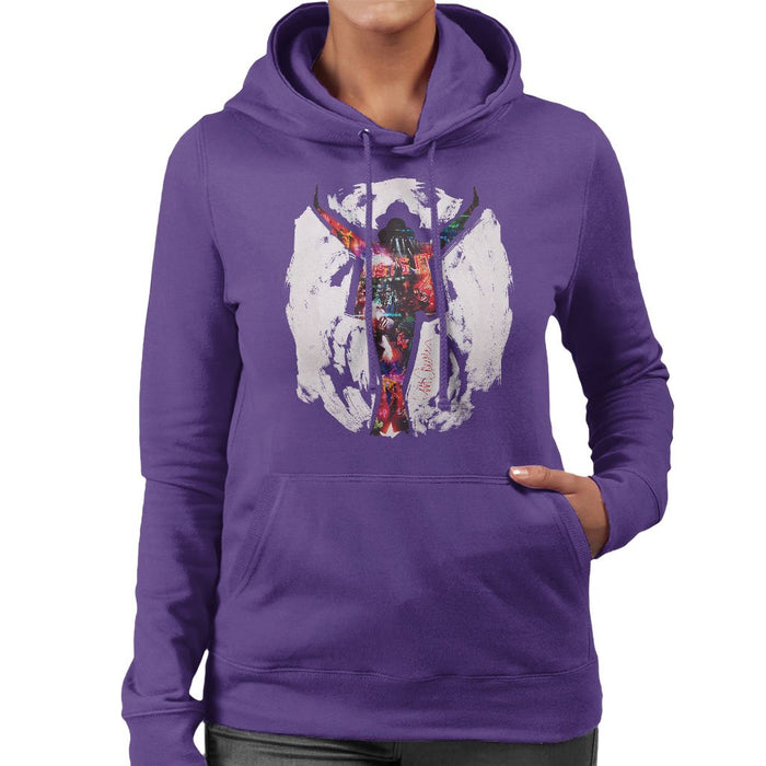 Sidney Maurer Original Portrait Of Michael Jackson This Is It Womens Hooded Sweatshirt - Womens Hooded Sweatshirt