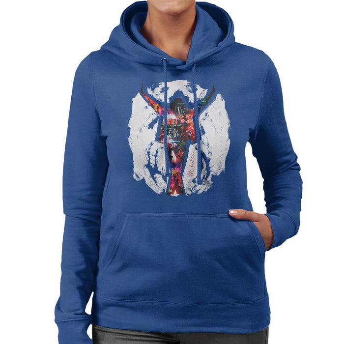 Sidney Maurer Original Portrait Of Michael Jackson This Is It Womens Hooded Sweatshirt - Womens Hooded Sweatshirt