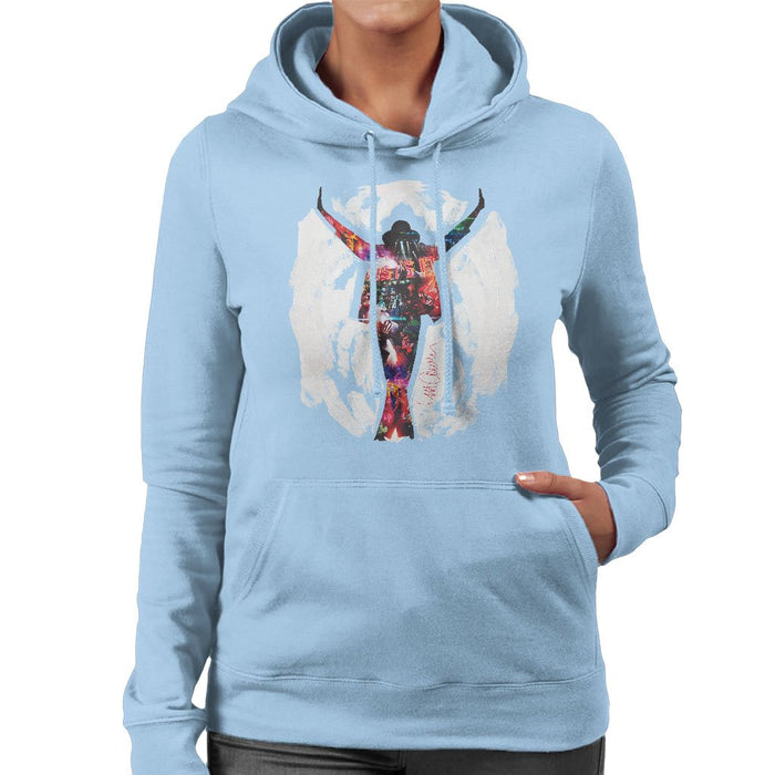 Sidney Maurer Original Portrait Of Michael Jackson This Is It Womens Hooded Sweatshirt - Womens Hooded Sweatshirt