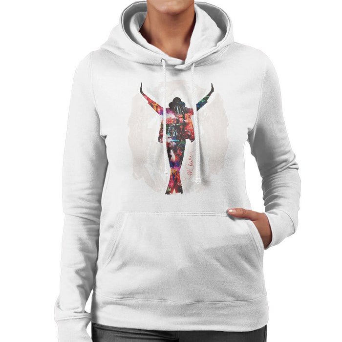 Sidney Maurer Original Portrait Of Michael Jackson This Is It Womens Hooded Sweatshirt - Womens Hooded Sweatshirt