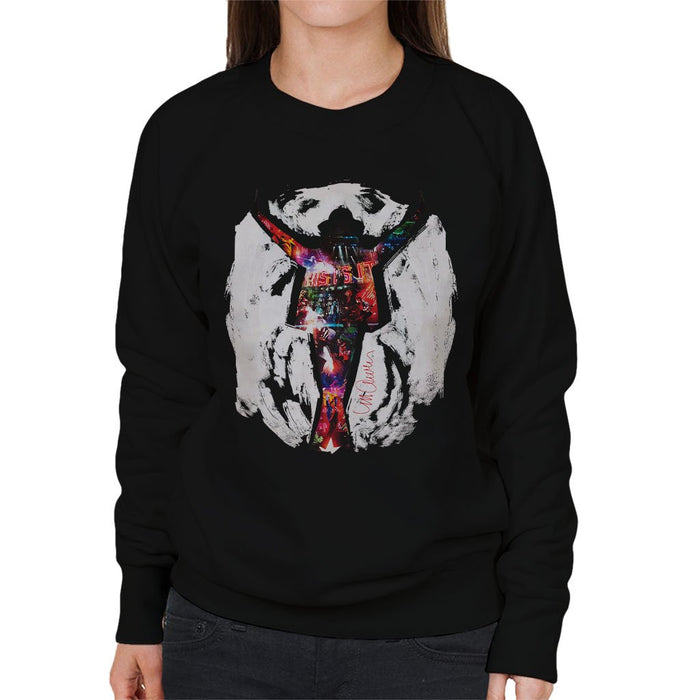Sidney Maurer Original Portrait Of Michael Jackson This Is It Womens Sweatshirt - Womens Sweatshirt