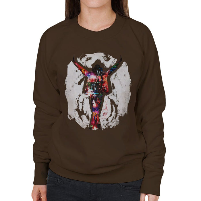 Sidney Maurer Original Portrait Of Michael Jackson This Is It Womens Sweatshirt - Womens Sweatshirt