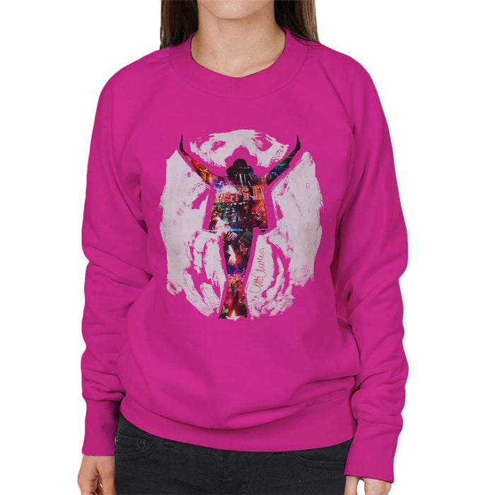 Sidney Maurer Original Portrait Of Michael Jackson This Is It Womens Sweatshirt - Womens Sweatshirt