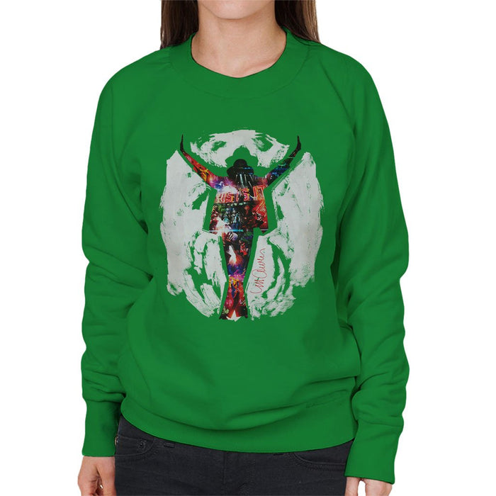Sidney Maurer Original Portrait Of Michael Jackson This Is It Womens Sweatshirt - Womens Sweatshirt