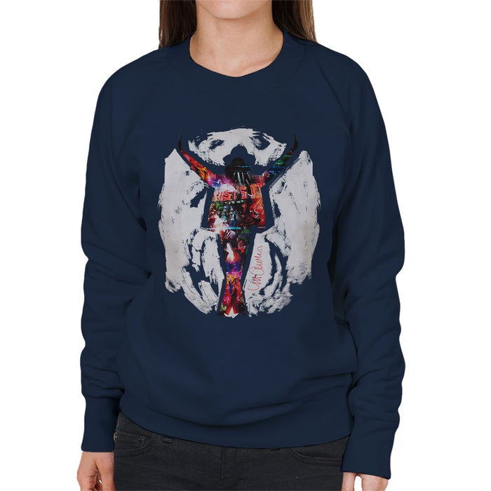Sidney Maurer Original Portrait Of Michael Jackson This Is It Womens Sweatshirt - Womens Sweatshirt