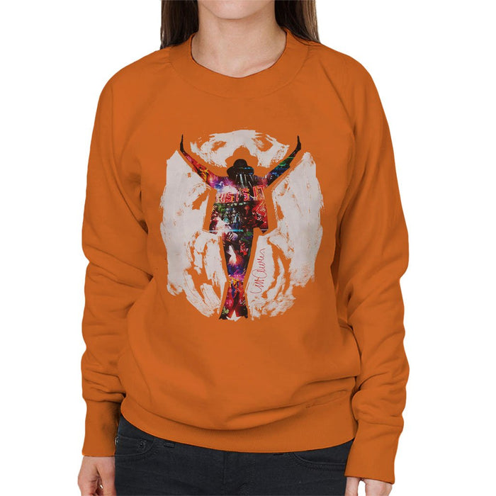 Sidney Maurer Original Portrait Of Michael Jackson This Is It Womens Sweatshirt - Womens Sweatshirt