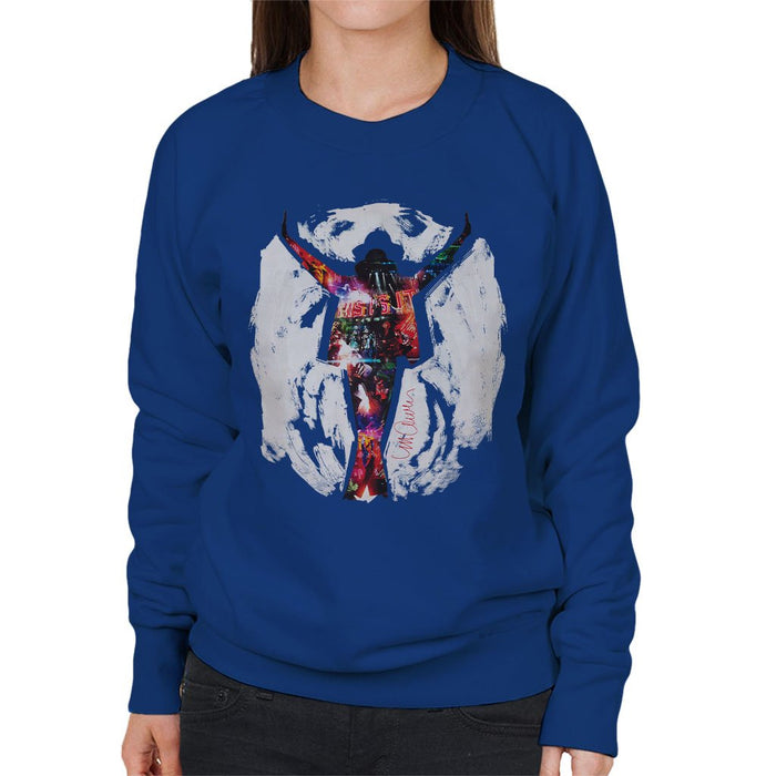 Sidney Maurer Original Portrait Of Michael Jackson This Is It Womens Sweatshirt - Womens Sweatshirt