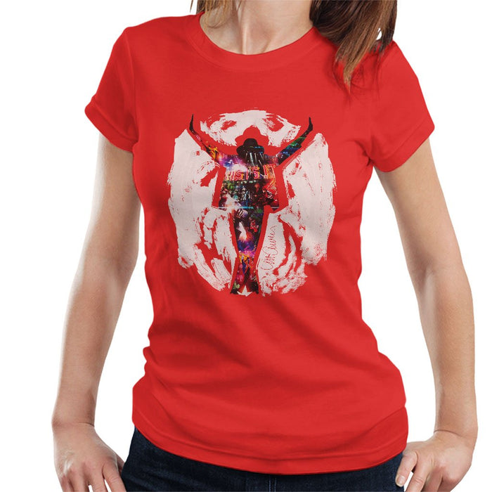 Sidney Maurer Original Portrait Of Michael Jackson This Is It Womens T-Shirt - Womens T-Shirt