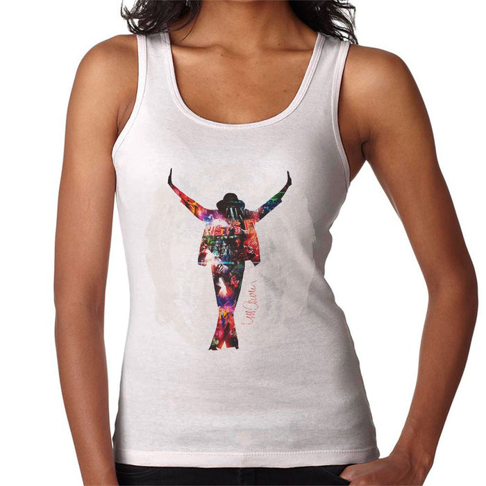 Sidney Maurer Original Portrait Of Michael Jackson This Is It Womens Vest - Small / White - Womens Vest
