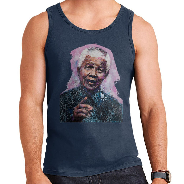 Sidney Maurer Original Portrait Of Nelson Mandela Mens Vest - Mens Vest