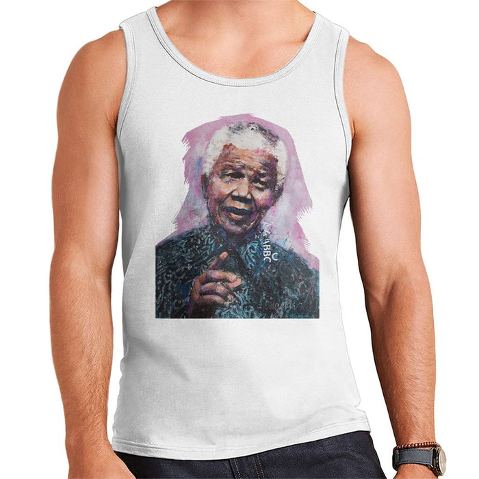 Sidney Maurer Original Portrait Of Nelson Mandela Mens Vest - Mens Vest