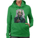 Sidney Maurer Original Portrait Of Nelson Mandela Womens Hooded Sweatshirt - Womens Hooded Sweatshirt