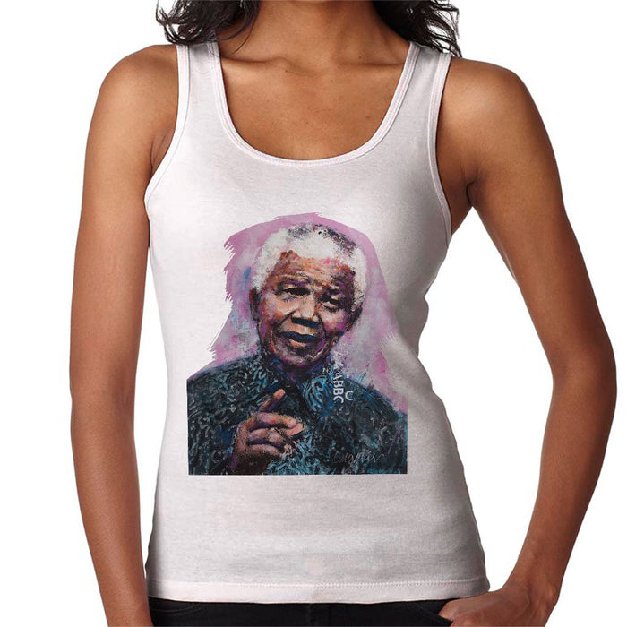 Sidney Maurer Original Portrait Of Nelson Mandela Womens Vest - Womens Vest