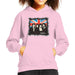 Sidney Maurer Original Portrait Of Queen Union Jack Kids Hooded Sweatshirt - X-Small (3-4 yrs) / Light Pink - Kids Boys Hooded Sweatshirt