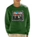 Sidney Maurer Original Portrait Of Queen Union Jack Kids Sweatshirt - Kids Boys Sweatshirt