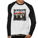 Sidney Maurer Original Portrait Of Queen Union Jack Mens Baseball Long Sleeved T-Shirt - Mens Baseball Long Sleeved T-Shirt